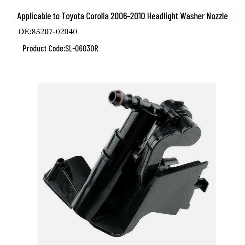 

Headlight Washer Nozzle for 2006-2010 Toyota Corolla, Part Numbers 85208-02040, 85207-02040