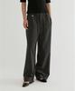 FROMWHERE Wide Easy Drawstring Pants Charcoal Gray