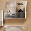 Adhesive Wall-Mounted Transparent Children's Bookshelf