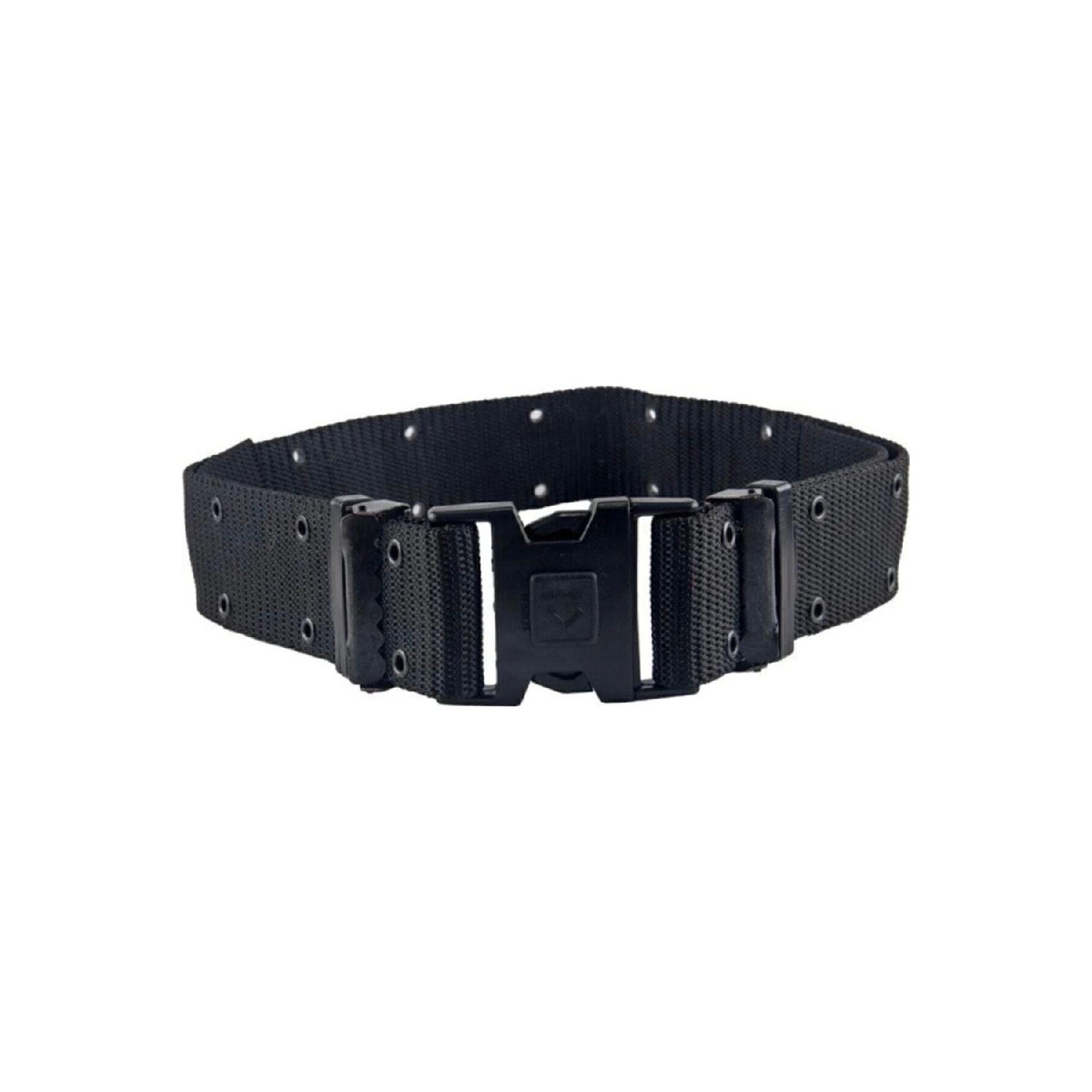 

Black Perforated Knit Bandolier Jak Police Military Belt чёрный