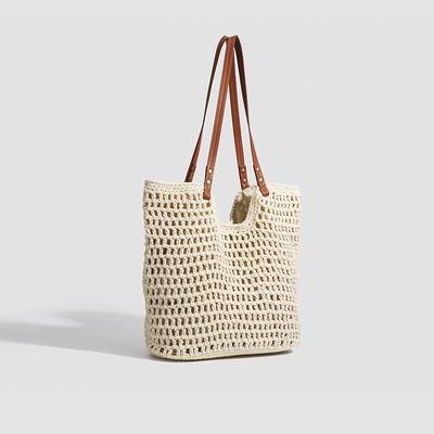 Beach Holiday Woven Bag Women's New Large-capacity Shoulder Handbag