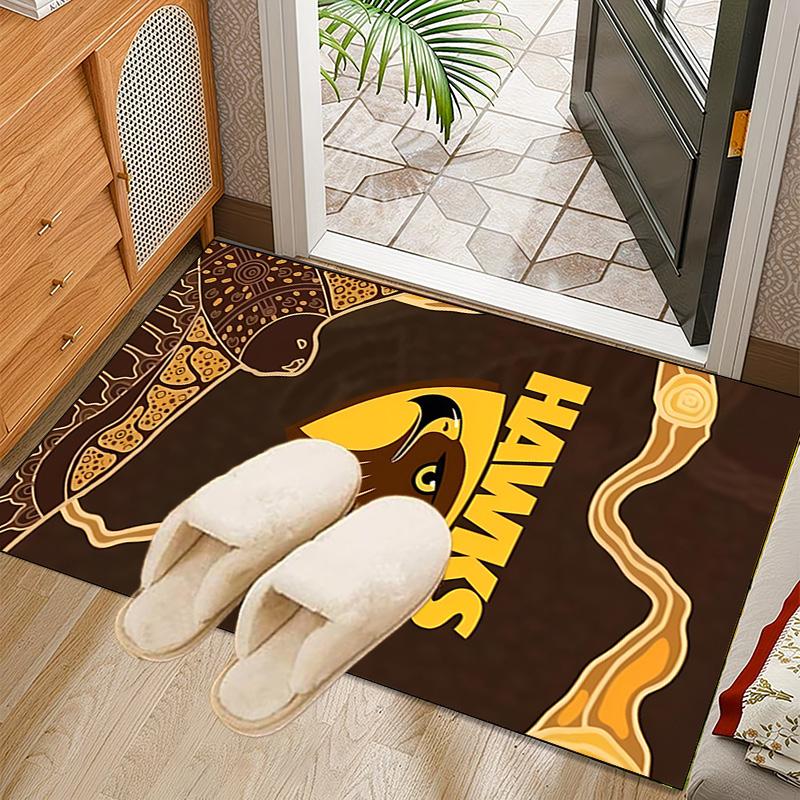 Hawks Team Spirit Rug Office Carpet Non-Slip Mat, Chair Rug Floor Covering for Gaming, Bedroom, Living Room , Home Decor Christmas Gift