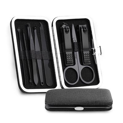 8Pcs Stainless Steel Nail Clipper Cutter Trimmer Earpick Grooming Kit Manicure Pedicure Scissor Tweezer Nail Tools Set