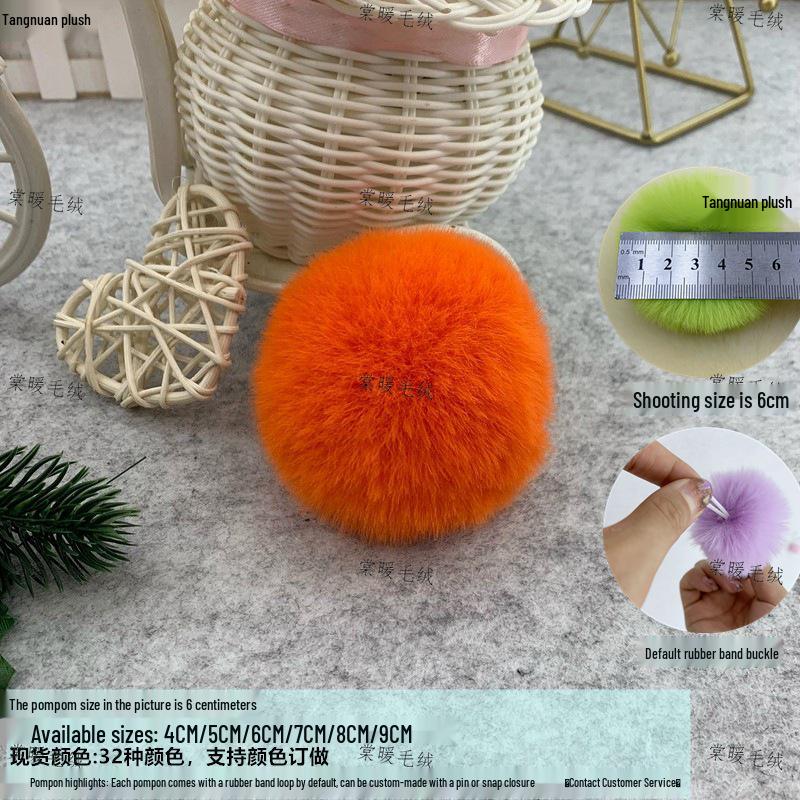 Multi-Color Faux Rabbit Fur Pom Pom for Bags, Clothing, Shoes, and Hats