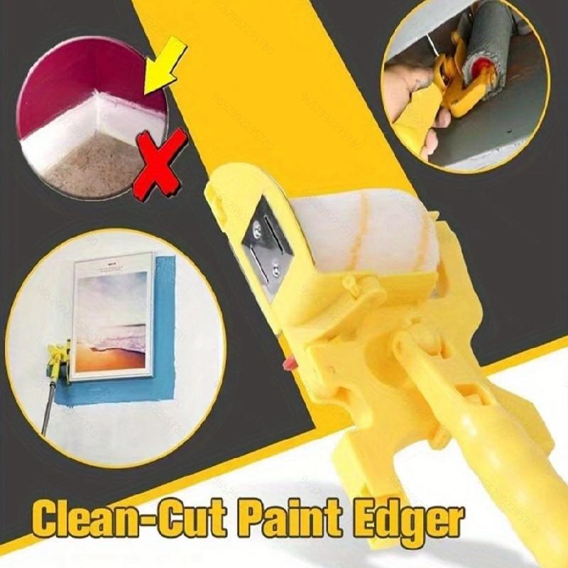 5 szt. Zestaw wałków do malowania z narzędziem do krawędziowania, Wielofunkcyjny zestaw do malowania narożników, Nieelektryczny plastikowy zestaw do dekoracji ścian DIY, Gładkie wykończenie