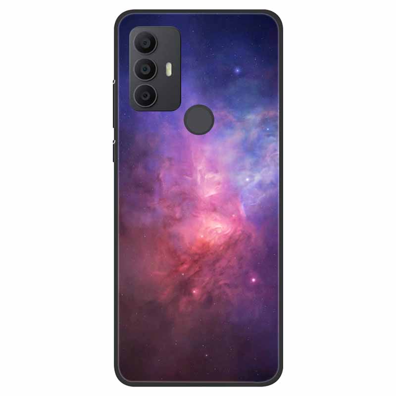 For TCL 30 SE Case Silicone Starry Space TPU Soft Back Cases For TCL 305 Cover Marble Painted for TCL 30SE TCL305 Fashion Bags