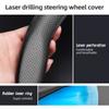 ZKMD1 Suitable for Renault Ultra-Thin Breathable Leather Steering Wheel Cover Suitable for Megane 3 2 4 Clio4 5 Captur Trafic