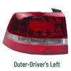 Fits 2009-2011 Volkswagen New Passat Lingyu Rear Taillight Assembly: Outer and Inner Taillight.