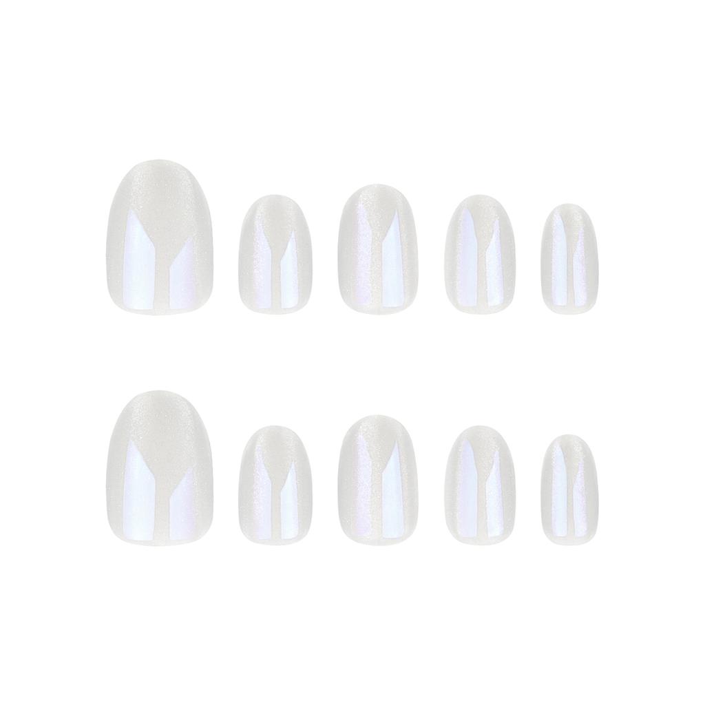 Simple Aurora Cat's Eye Nail Art Explosive Nail Solid Color Nail Film Press On Nails