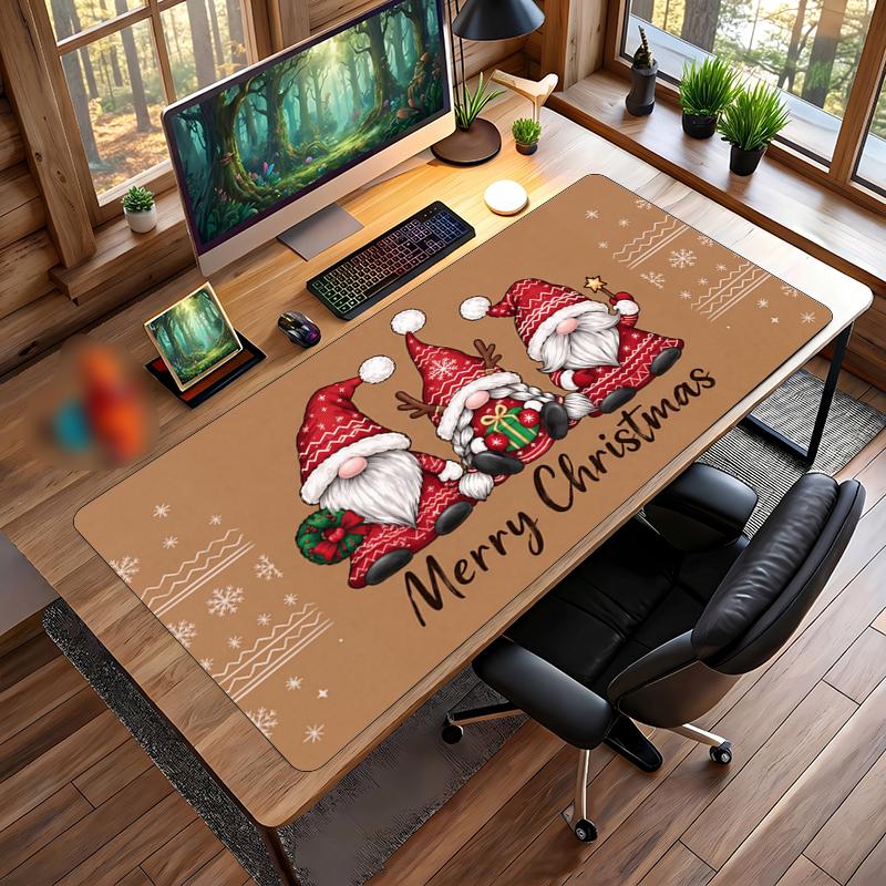 Christmas Printed Mouse Pad Non Slip Desk Mat For Office Gaming Home Use Holiday Gift