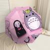 1 Stück Totoro Kein Gesicht Automatischer Faltregenschirm, Robuster 8-Rippen-Eisenrahmen, Geeignet für Reisen, Täglichen Gebrauch, Geburtstag, Dekorationsgeschenk m0104061
