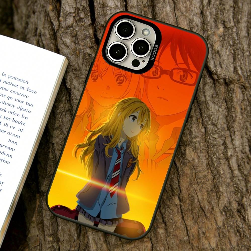 Your Lie in April Phone Case For iPhone 17,16,15,14,13,12,11 Plus,Pro Max,XS,Colorful Silver Black Cover