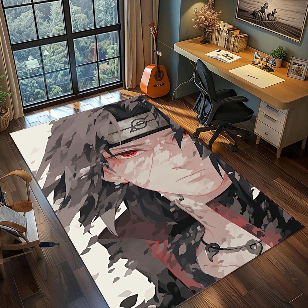 Itachi Uchiha Large Gamer Room Carpet Rug, Non Slip Washable Floor Mat Bedroom Home Indoor Decor.-TING