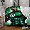 1pc Green Lantern Blanket Polyester Fiber, All Season Comfort for Sofa, Bed, Office, Car, Camping Ideal Home Decor & Gift, Office Comfort