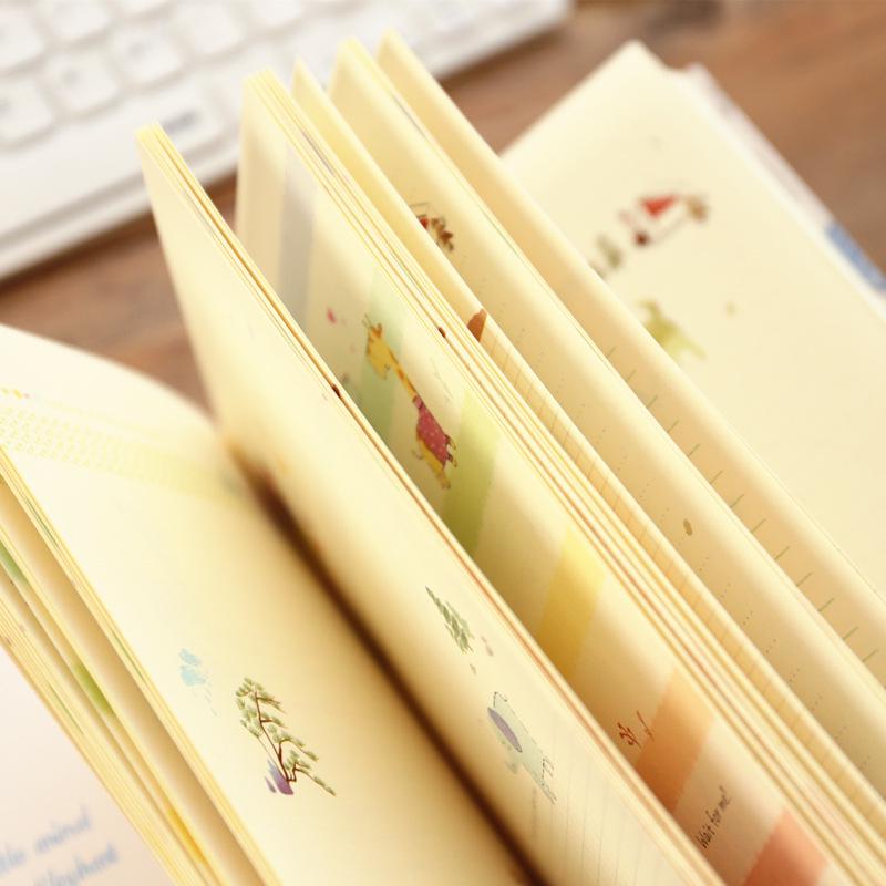 Hardcover Cute Animal Illustrated Diary Notebook for Students
