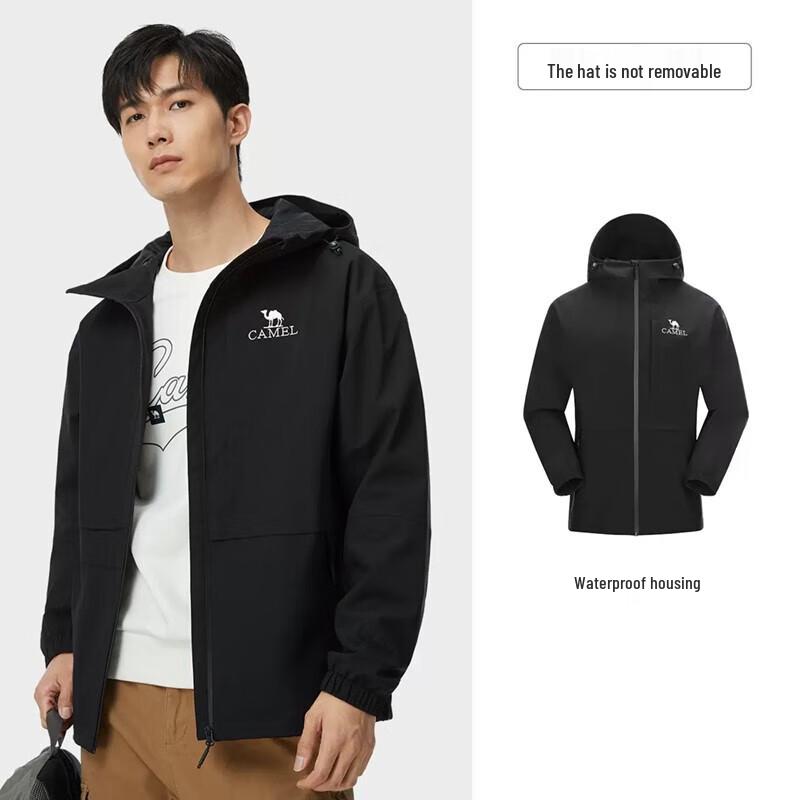 CAMEL Men's Single-Layer Waterproof Shell Jacket G112
