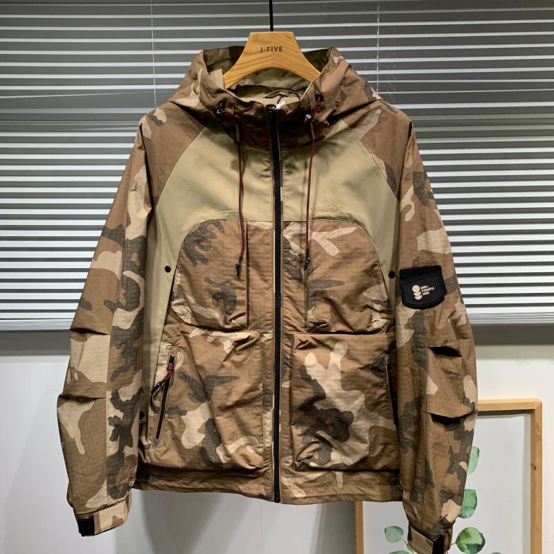 Weft Men's Camouflage Hooded Jacket Korean Version Trendy Fashion Versatile Casual Jacket Autumn Wear Cm