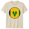 St. Vincent Insel Nationalflagge T-Shirt Karibik Geschenk Für Ihn Und Sie