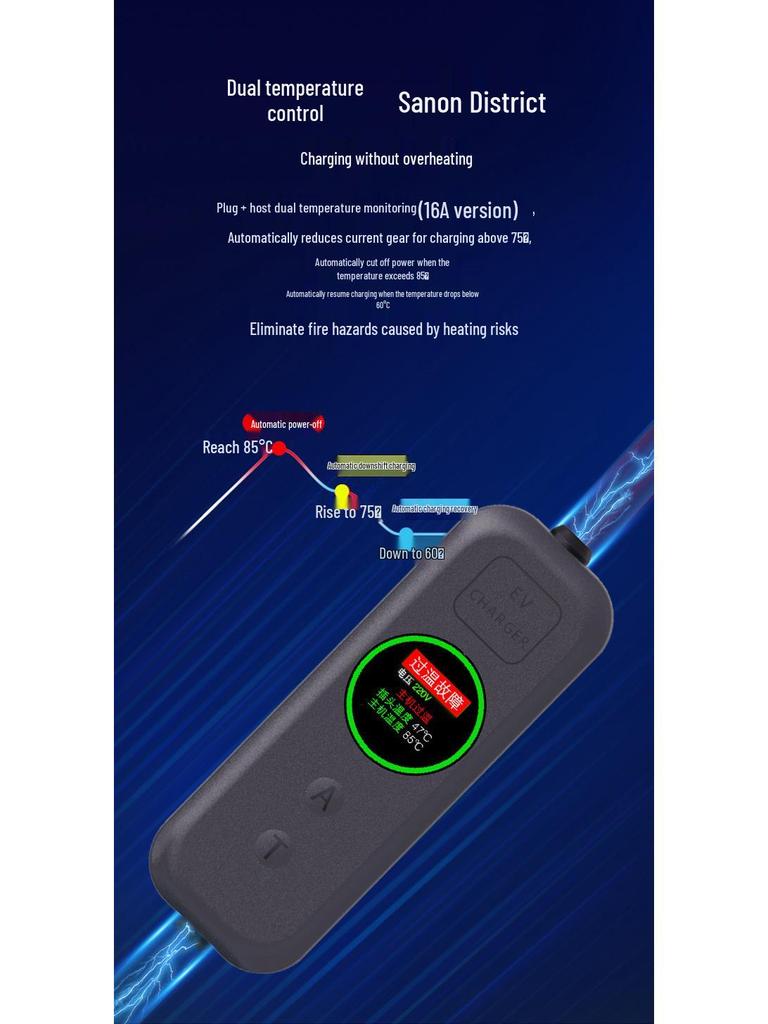 BYD Home Portable Electric Vehicle Charging Gun - Ground-Free Baotong