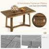 Tribesigns Dining Table for 4-6 People, 120 X 80 cm Modern Dining Table Made of MDF with Solid Look, Rectangular Kitchen Table