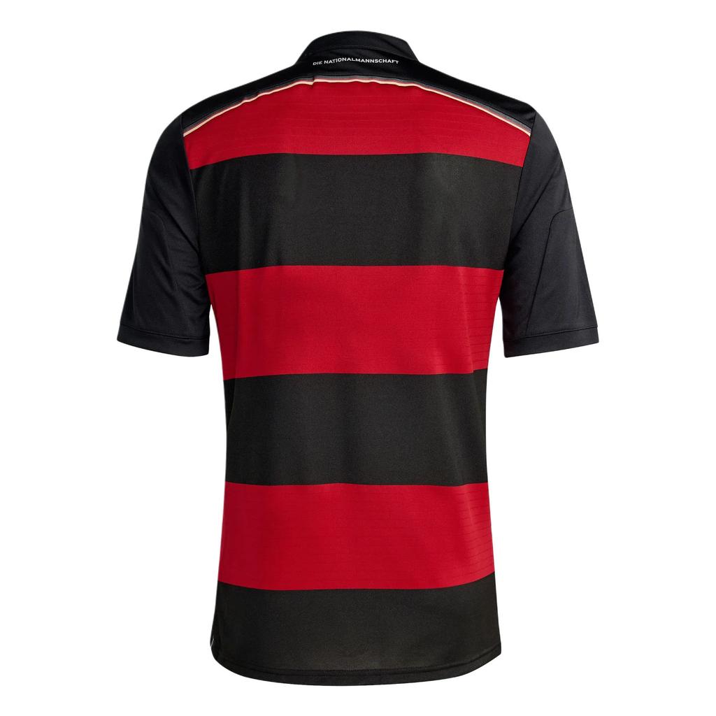 Adidas Climacool Germany National Team 2014 Away Slim Fit Striped Short Sleeve Football Shirt Men tops JZ6959
