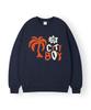 TOPBOY City Boy Oversized Fleece-Lined Printed Sweatshirt