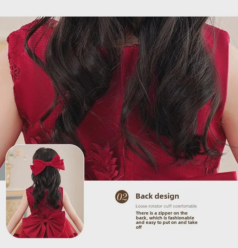 Summer Princess Dress for Girls - High-End Tulle Skirt & Flower Girl Catwalk Costume