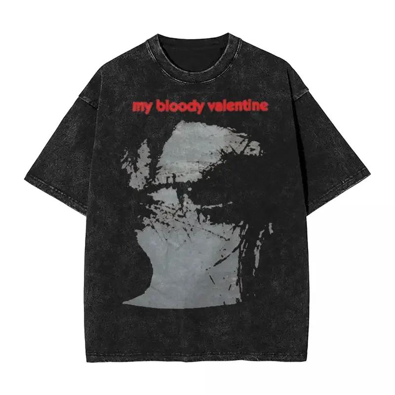 My Bloody Valentine Feed Me Wih Your Kiss Washed T Shirts Streetwear Hip Hop T-Shirt Tees Tops Men Women Oversize Graphic S разноцветный