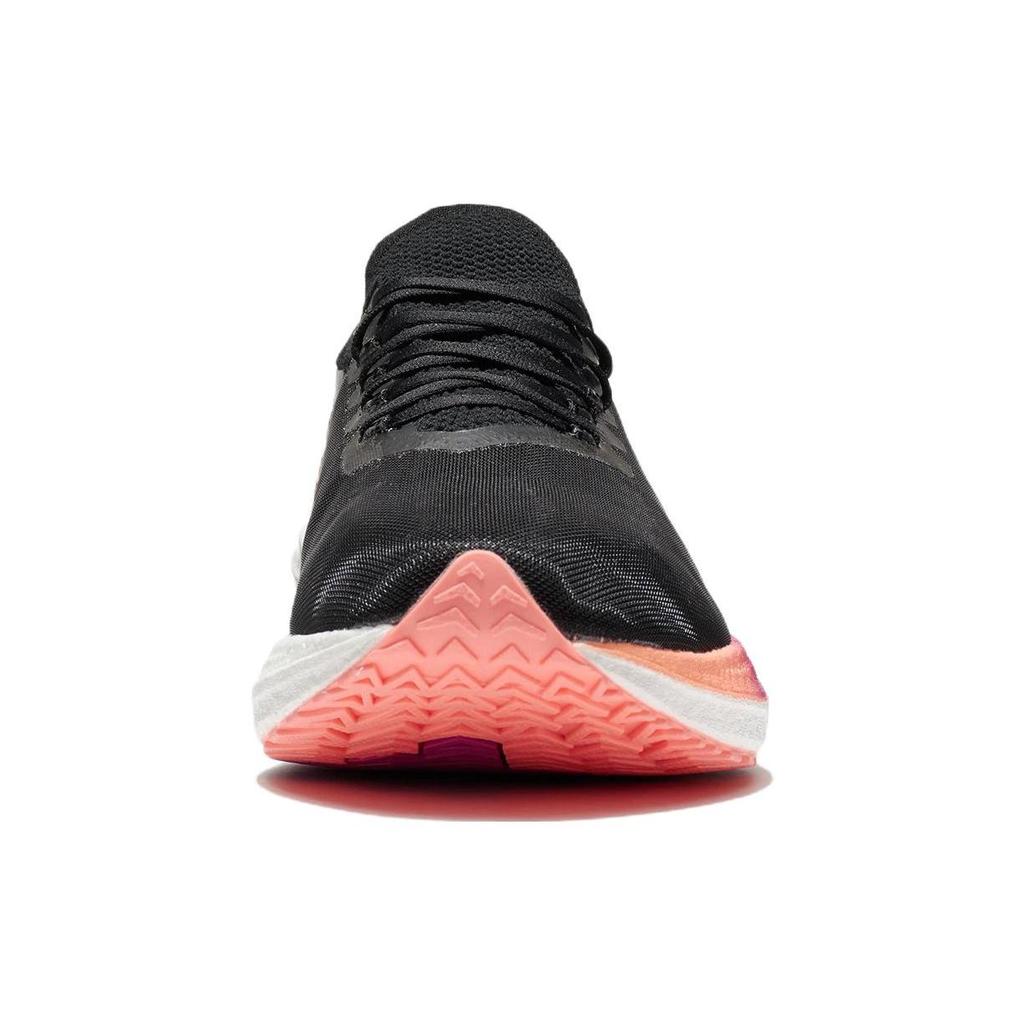 Li Ning Fabric Cushioning Slip Resistant Abrasion Resistant Low Top  Running Shoes Men's Black ARMS015-4