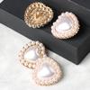 10 Stück - 23MM Legierung Glänzender Strass Perle Kleidungsknöpfe DIY Kleidung Nähknopf Handarbeit Dekorative Näherei