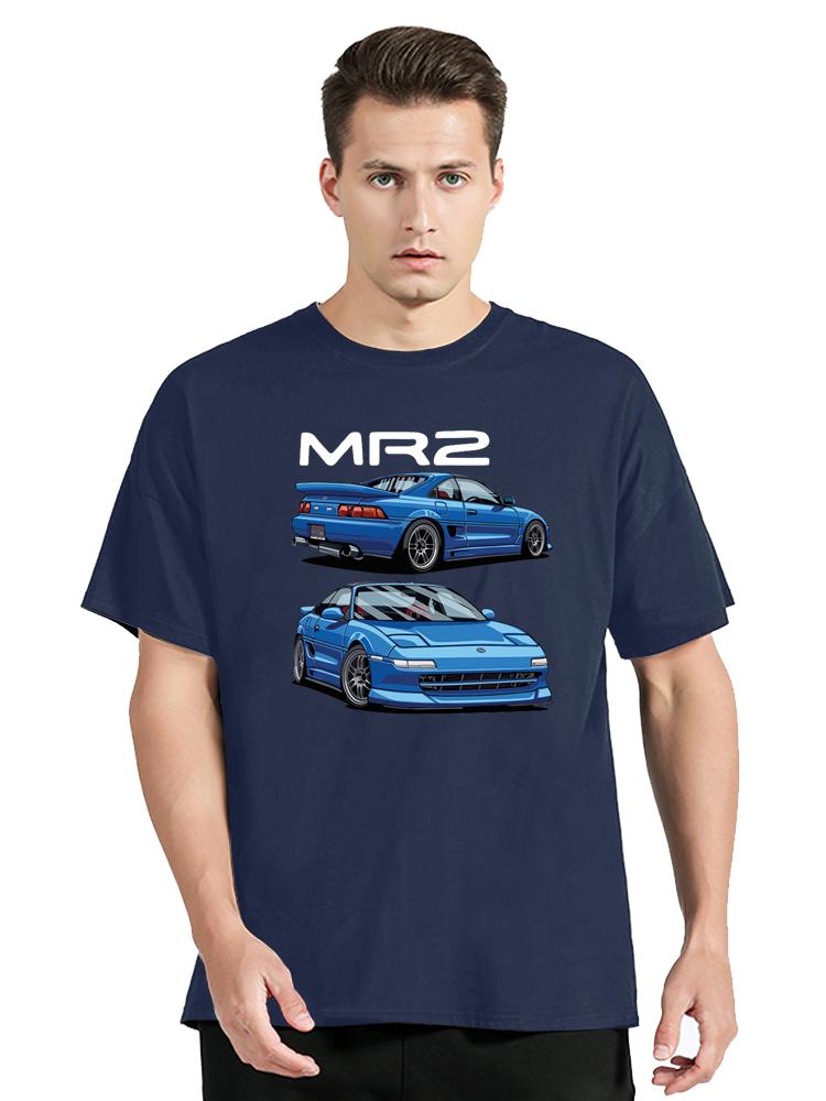 2024 MR2 SW20 JDM Car T-Shirt Men Cotton T Shirt Funny Tees Graphic Men's Clothing Oversized Tshirt Tops Cotton Sports Fitness