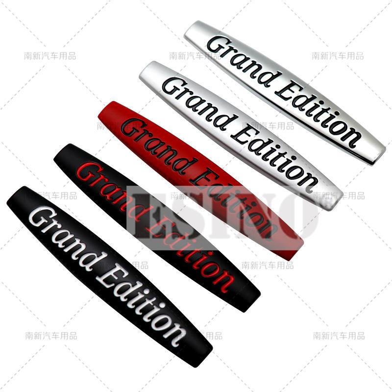 Car Styling Universal Design 3D Grand Edition Elegance Avantgarde Metal Car Body Fender Trunk Zinc Alloy Adhesive Badge Emblem