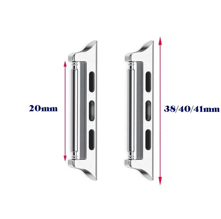 Steckeradapter für Apple Watch Series 7 6 SE 5 4 3 2 Armbandzubehör für Apple 40mm44mm41mm45mm Metall Edelstahl