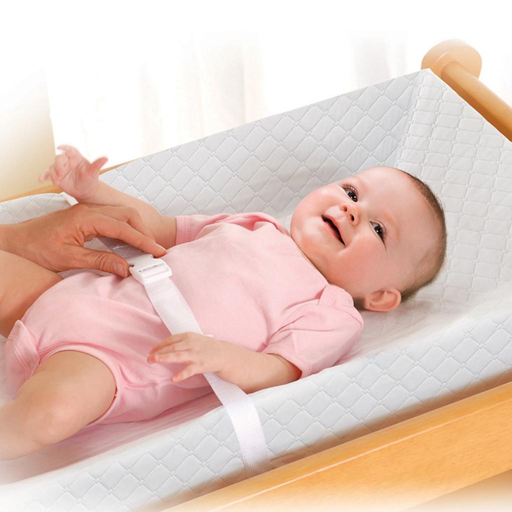 Contour Changing Pad Baby Diaper Changing Table Pad with Fastening Strap for Dresser Top Changing Diaper Mat 32x16inch