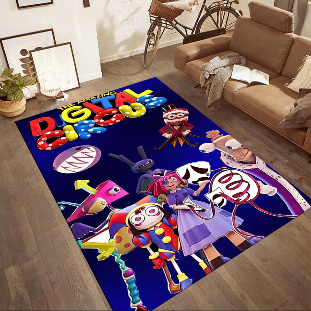 Digital Circus Area Rug Perfect For Kitchen Dining Room Balcony Foyer Antislip Rug Anime Office Decor Perfect Gift For Friends Family