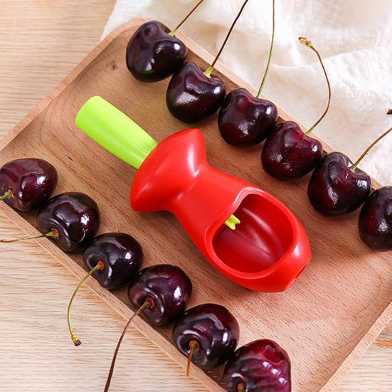 Removedor de núcleo de cereza, deshuesador de cereza duradero, fácil de usar, removedor de huesos de fruta multifunción para cocina casera