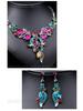 Exaggerated Retro Oil Painting Necklace Set: European & American Design Clavicle Chain Sweater Accessory