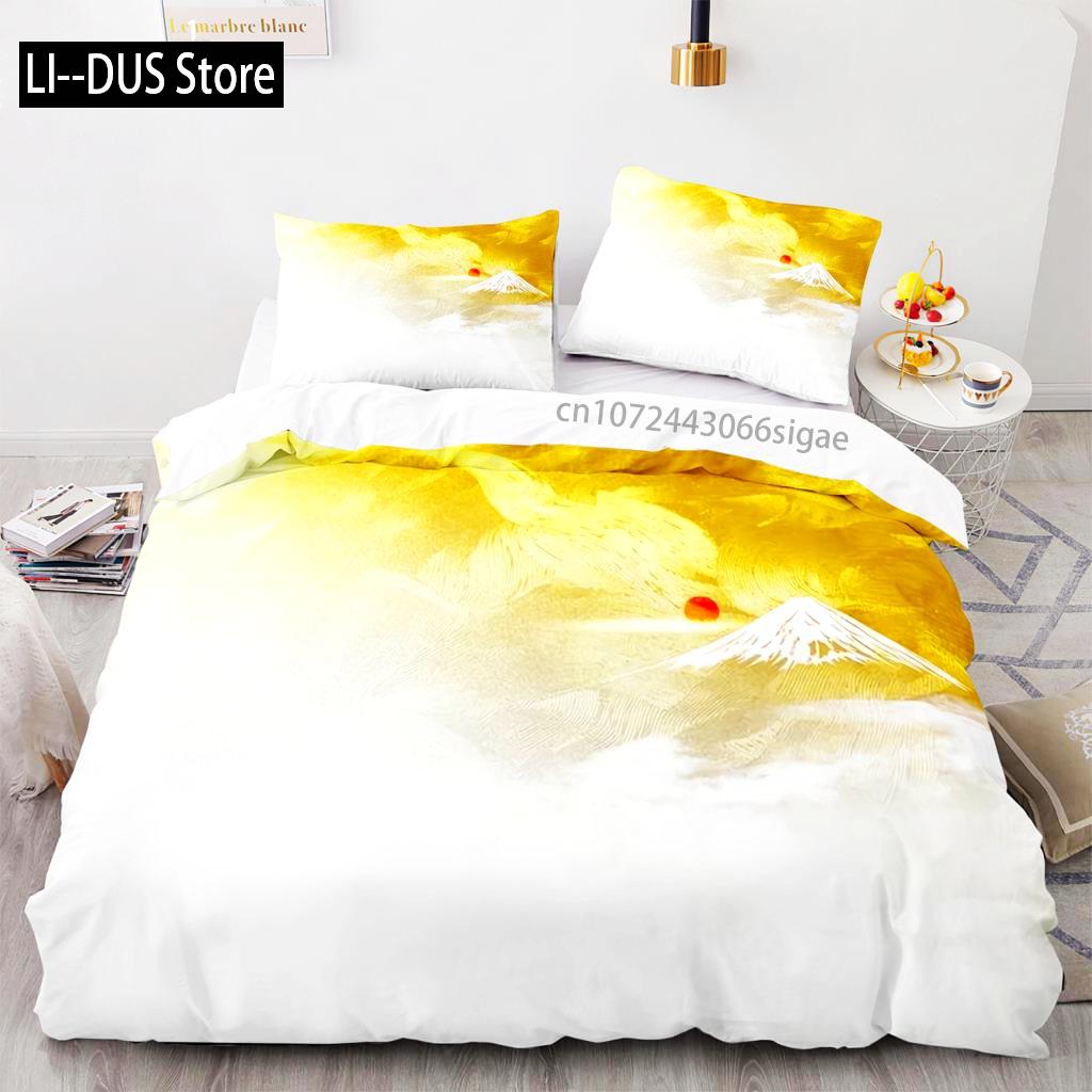 Bettwäsche Set Einzelbett Twin Full Queen King Size Japanischer Stil Bettwäsche Set Erwachsener Kinder Schlafzimmer Bettbezug Sets 3D Anime 011