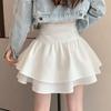 Streamer Diamond Skirt Women's Fashion High Waist Waist French Cover Belly Short A-line Skirt
