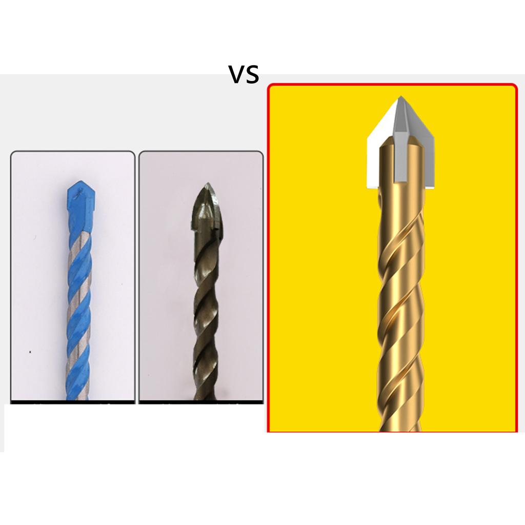 Cross Tile Drill Bit Glass Ceramic Concrete Hole Saw Alloy Triangle Drill Bit 5/6/8/10/12mm Power Tool Accessories