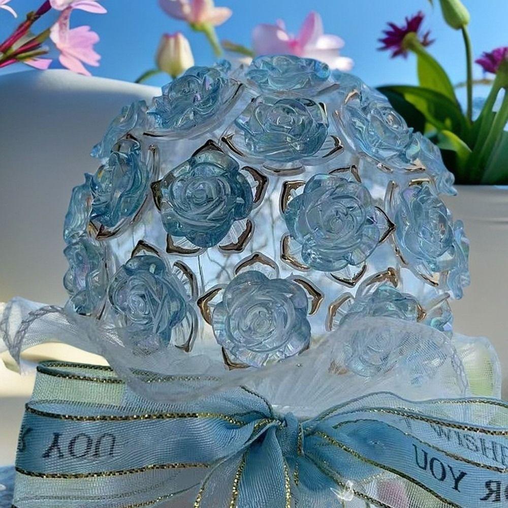 Handmade Flower DIY Night Lights DIY Lamps Flower Bouquet Light Gift Bedroom Decoration Light