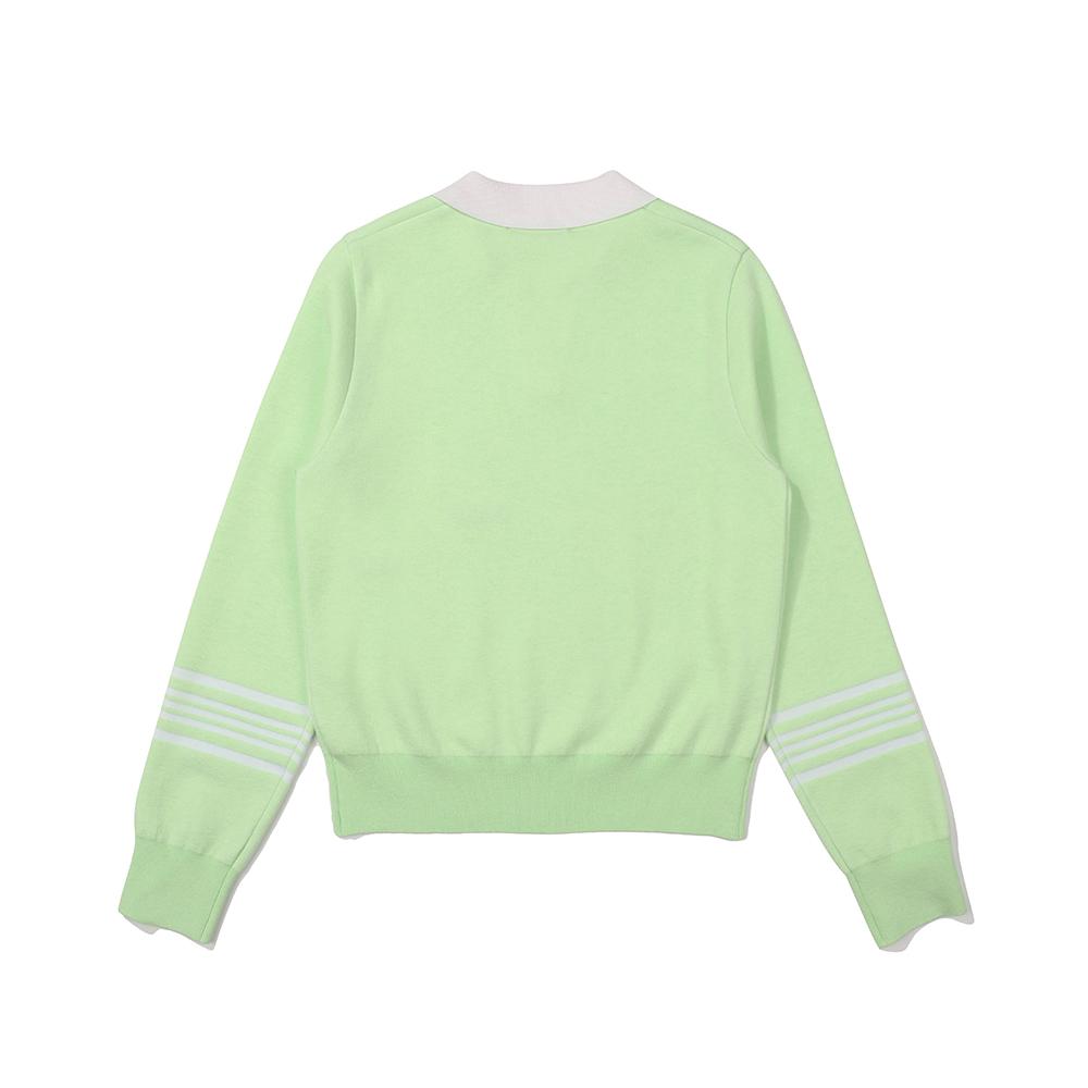 MALBON GOLF Travel Logo Point Knit Lime (Woman)