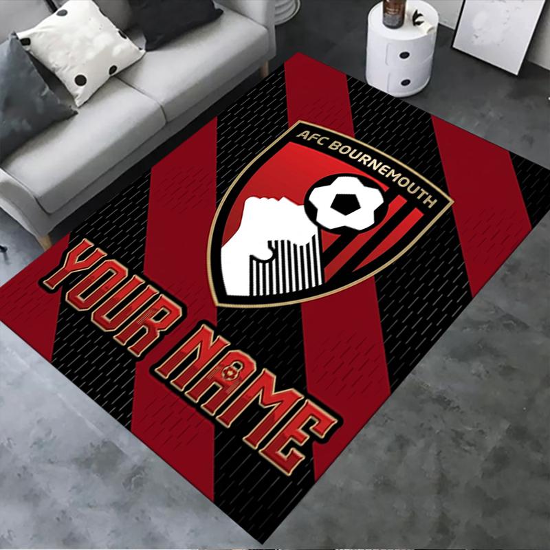Custom Name Afc Bournemouth Carpet Rug for Living Room Bedroom Home Sofa Decoration,Kids Play Non-slip Floor Mat