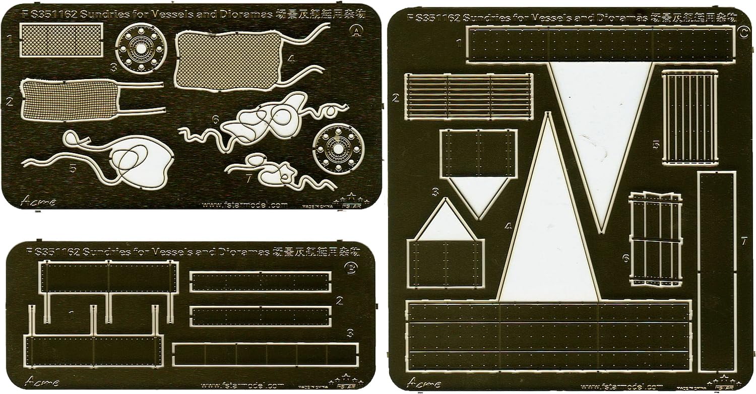

Набор аксессуаров для диорамы корабля Five Star Models, пластиковые детали для сборной модели FSM351162 1/350