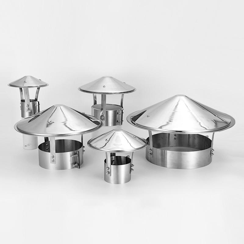 Cappuccio Parapioggia per Tubo Stufa Resistente alle Intemperie Acciaio Inossidabile Protezione Esterna per Camino Facile da Installare
