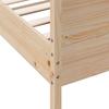 Vidaxl Bed Frame Without Mattress, 140X190 Cm, Solid Pine Wood