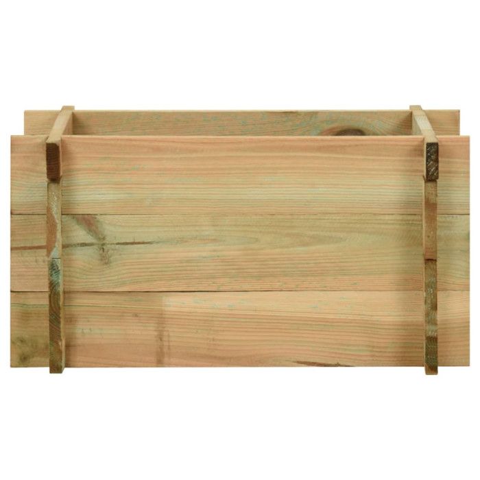 Jardinière rectangulaire en bois de pin imprégné - VIDAXL - 40 cm de hauteur - pour légumes et fleurs