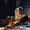 2026 Men's Winter High-Top Boots Warm Cotton Shoes Snow Boots Comfortable Breathable Round Toe Rubber Sole