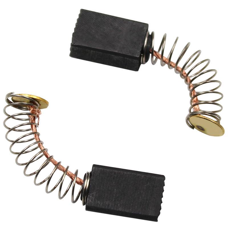 Confezione da 2 Spazzole di Carbone per Piccoli Trapani Elettrici per Martello Demolitore, Pialla, Trapano a Mano e Trapano a Percussione