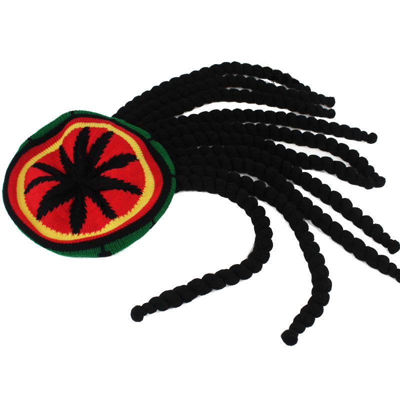 Halloween Beret Hat Fake Braids Costume Accessory For Halloween Party Stylish And Unique Beret For Spooky Celebrations Fun And Creative 